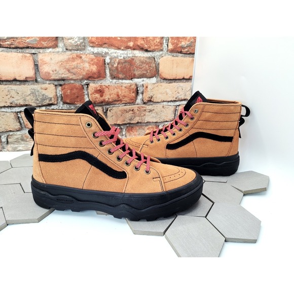 Vans Sentry sk8 Hi Hiker Suede Wheat Glazed Ginger Sneaker Brown Men's Sz 8.5 - Picture 2 of 12